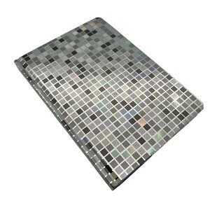 Pulsar Disco Shine Journal Notebook‎ 5.8" x 8.3" 240 Pages Silver Mosaic